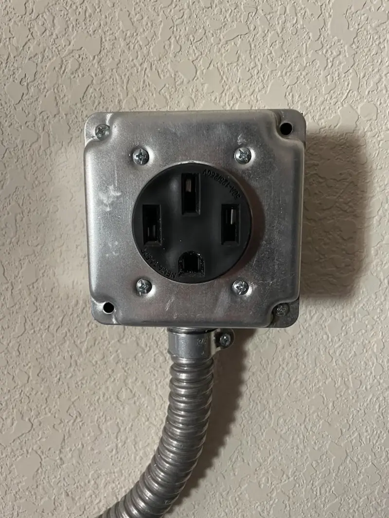 NEMA 14-50 outlet installed for Smart Home Electrical in Naples